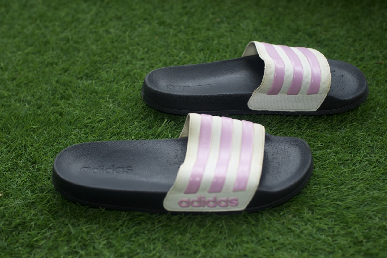 Back View of adidas slides