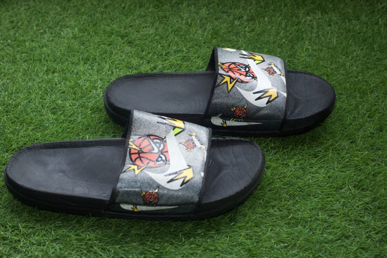 Back View of Nike Slides