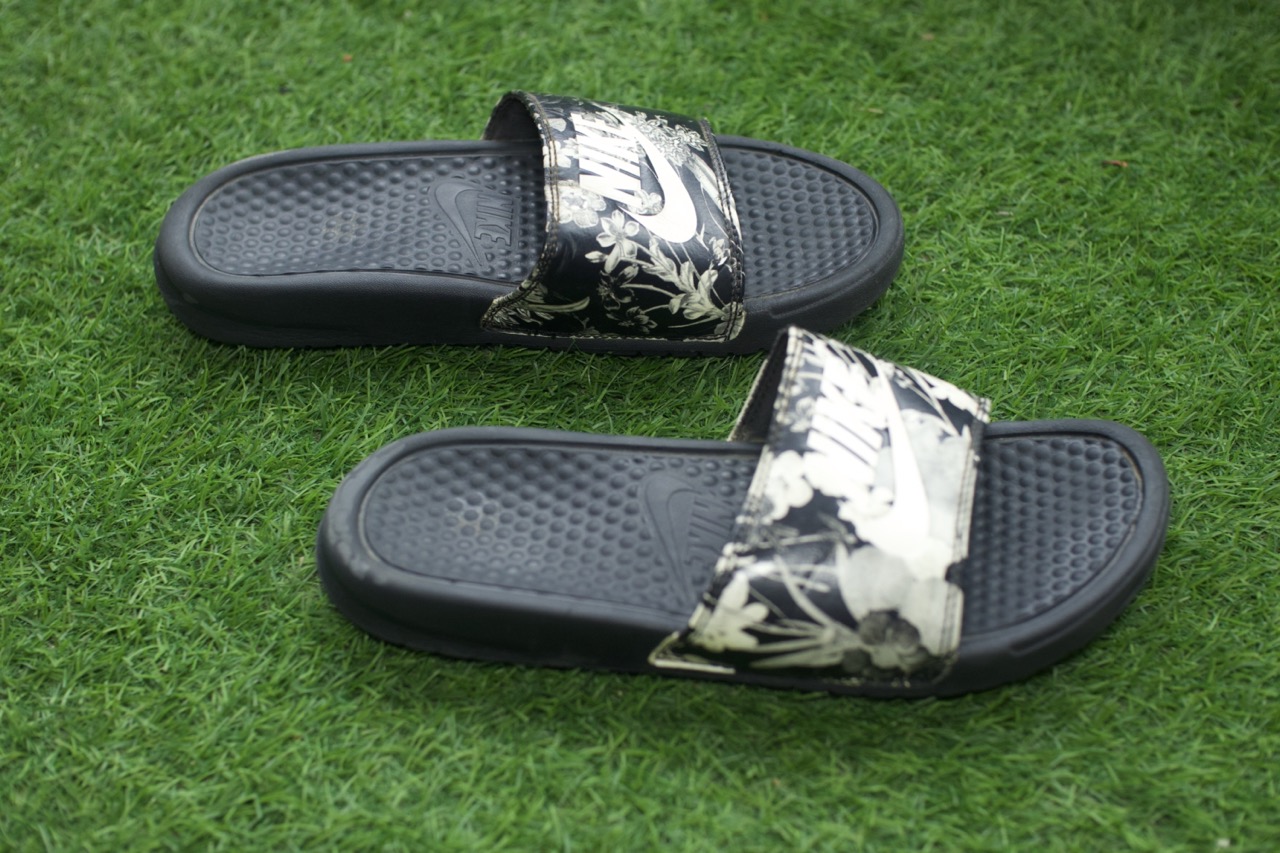 Front View of Nike Slides