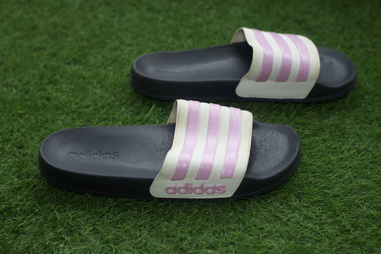 Front View of adidas slides