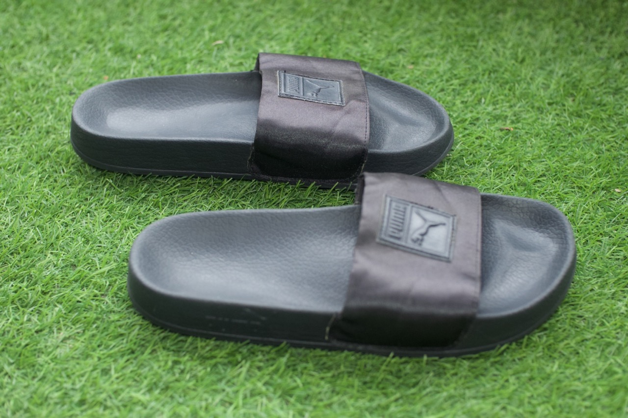 Front View of Puma Slides (Size 38)