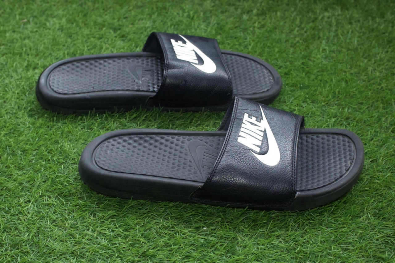 Front View of Nike Slides